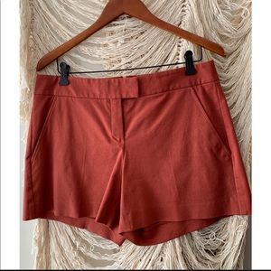 Lynie N.B. Stretch cotton shorts in sienna